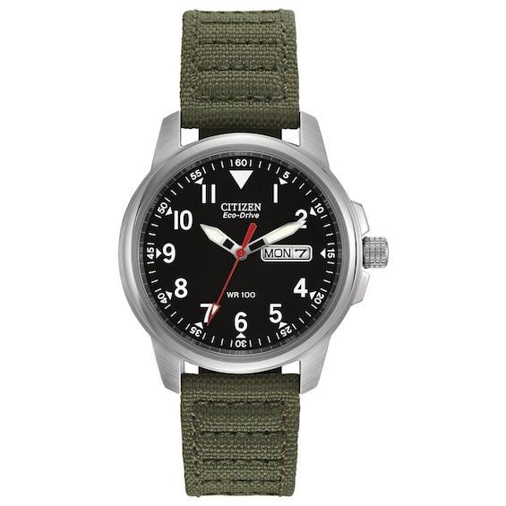 Men's Citizen Eco-DriveÂ® Military-Inspired Watch with Black Dial (Model: Bm8180-30E) Product Image