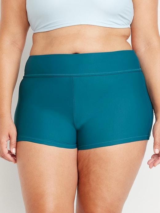 High-Waisted Swim Shorts -- 2-inch inseam Product Image