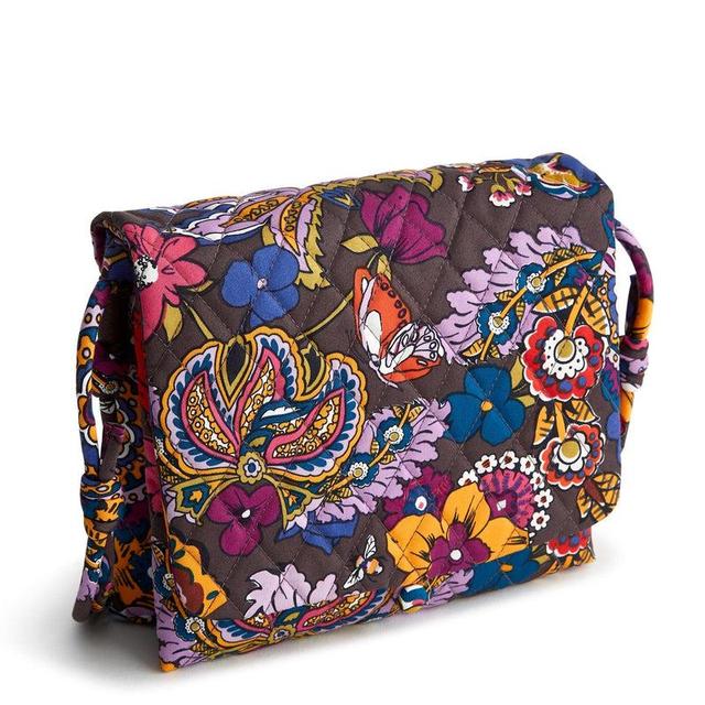 Vera Bradley Baird Hipster Crossbody Bags Women in Colorful Bouquet Brown/Purple Product Image