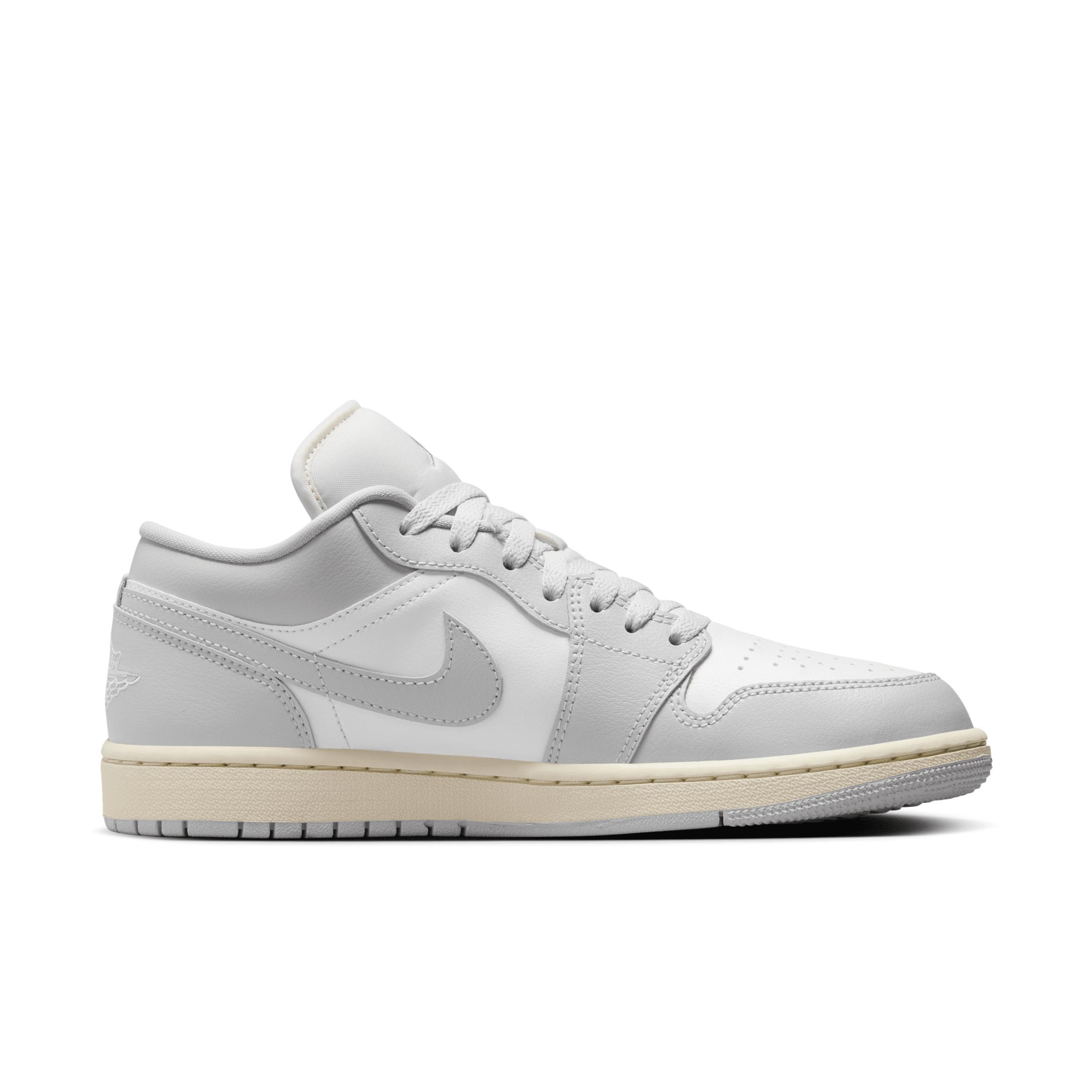 Jordan Womens Jordan AJ 1 Low - Womens Basketball Shoes Light Bone/White Product Image