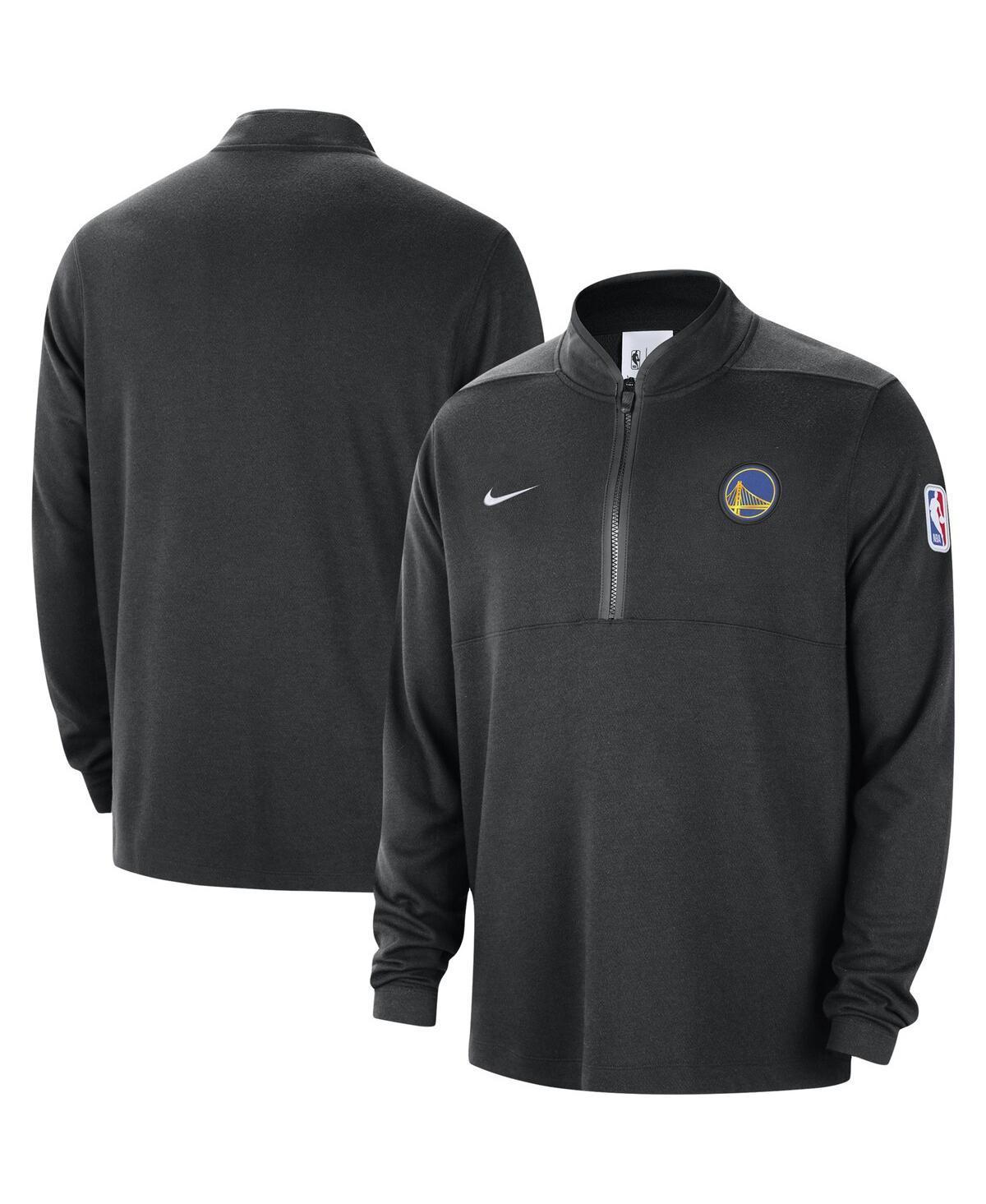 Mens Nike Black Golden State Warriors Authentic Performance Half-Zip Jacket Product Image