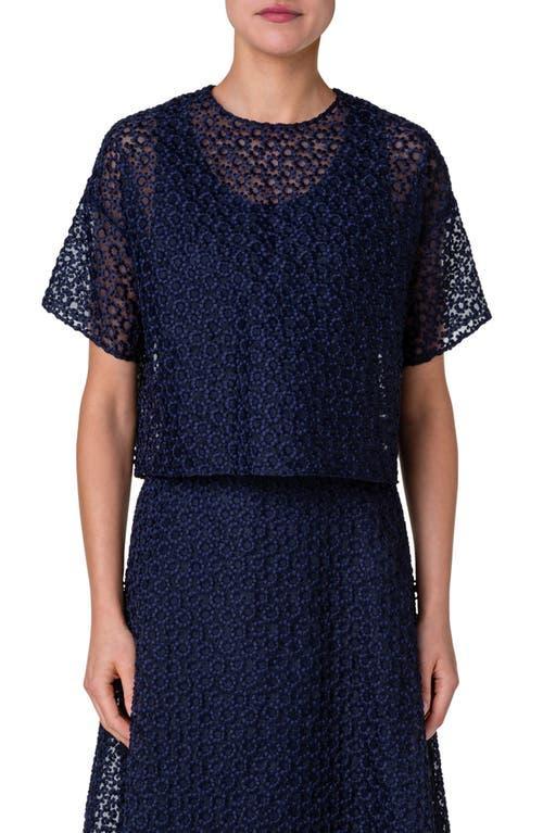 Akris Floral Embroidered Organza Top Product Image