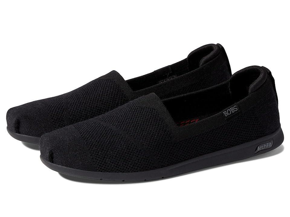 BOBS from SKECHERS Plush Arch Fit (Black/Black) Women's Shoes Product Image