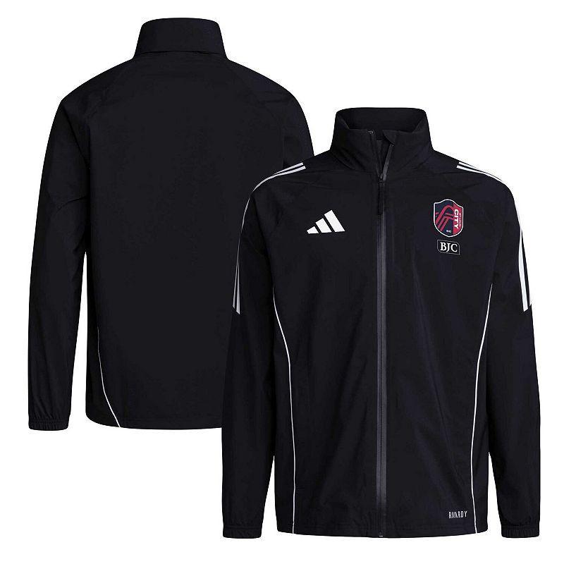 Mens adidas Black St. Louis City SC Tiro 24 Full-Zip Hoodie Rain Jacket Product Image