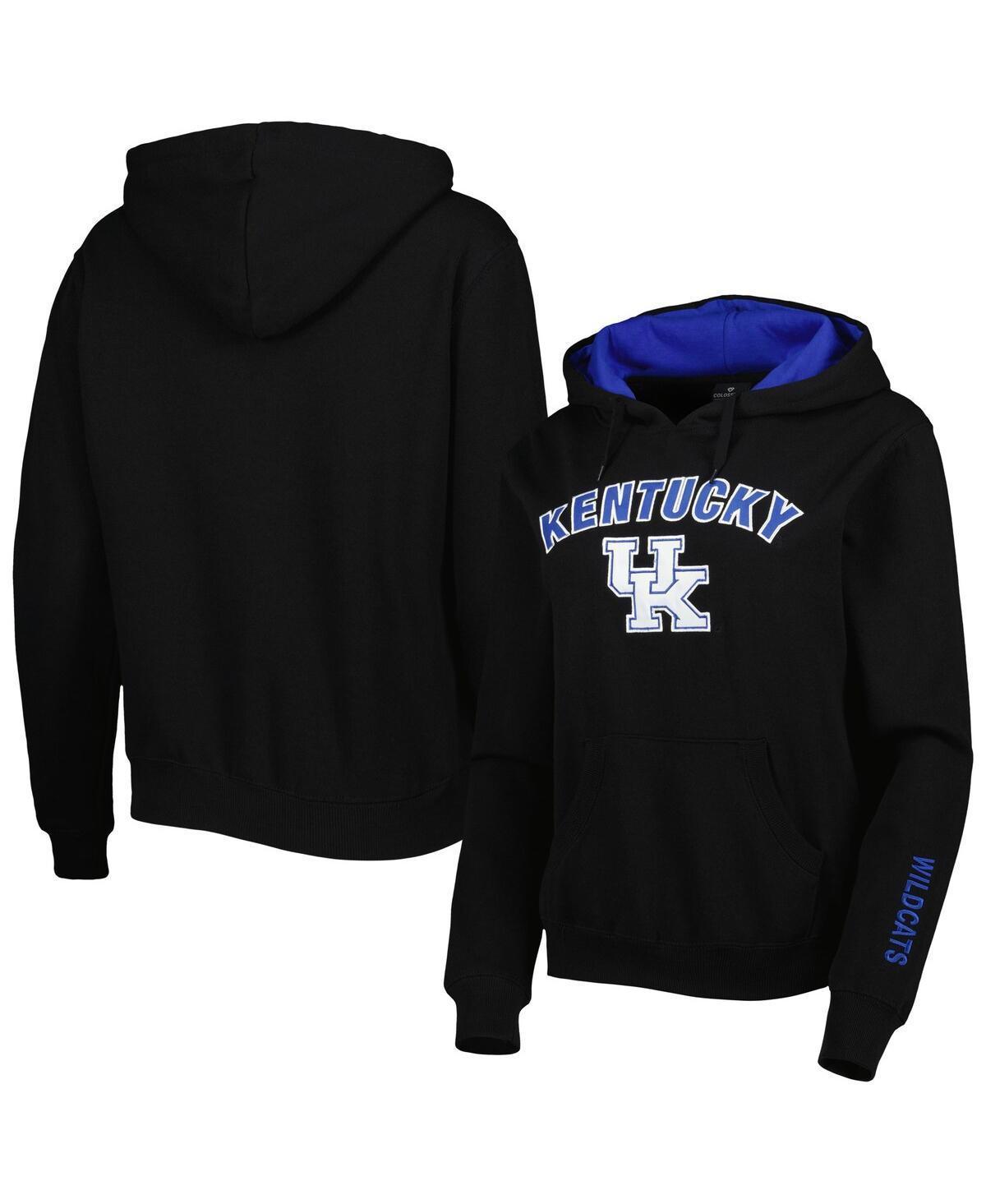 Womens Colosseum Kentucky Wildcats Arch & Logo Pullover Hoodie Product Image