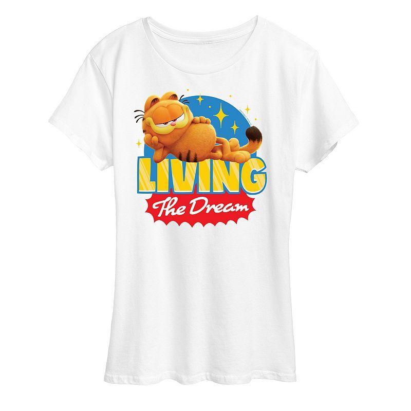 Womens The Garfield Movie Living The Dream Graphic Tee Product Image