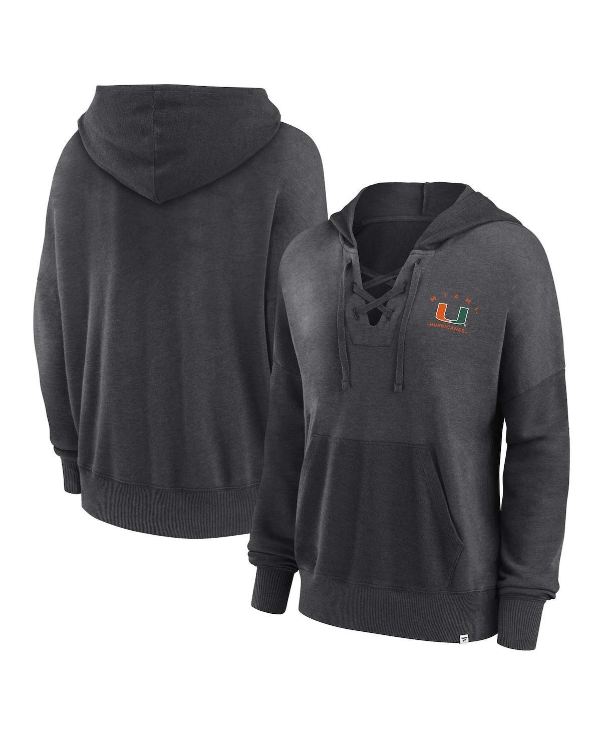 Womens Fanatics Heather Royal Florida Gators Campus Lace-Up Pullover Hoodie Product Image