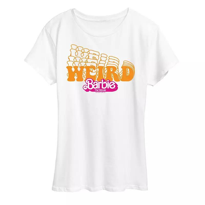 Womens Barbie The Movie Weird Barbie Graphic Tee, Girls Heather Grey Product Image