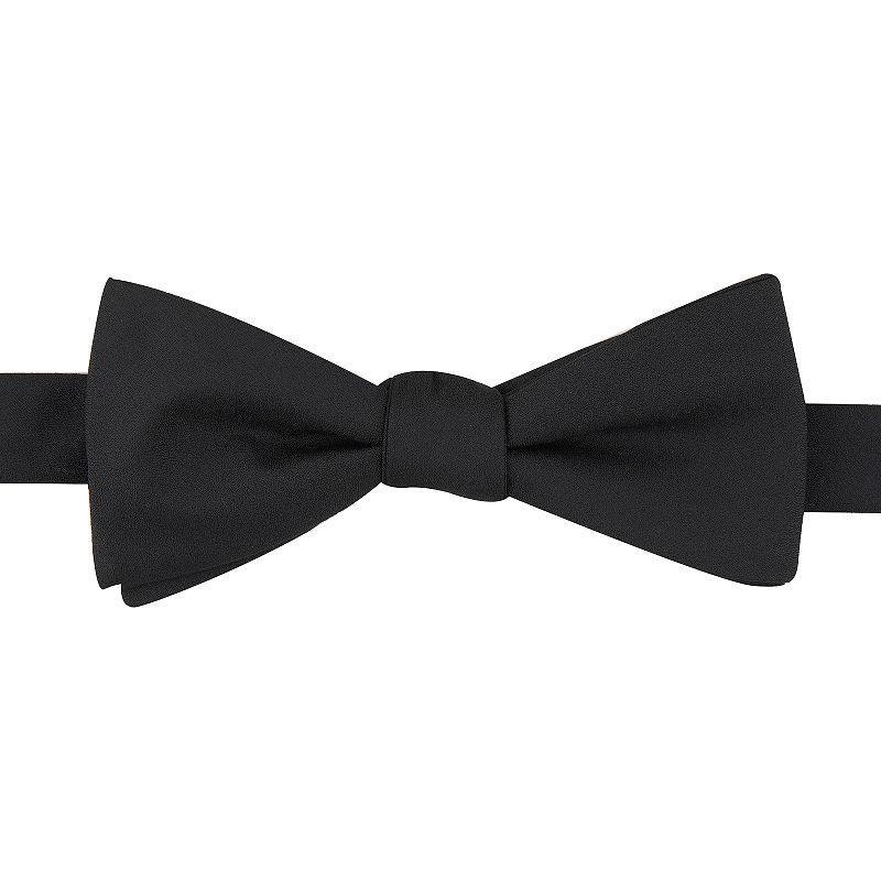 Mens Bespoke Pre-Tied Bow Tie, Black Product Image