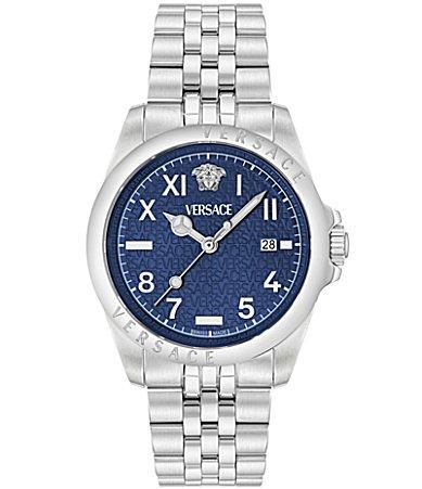 Versace Mens Anteo Analog Stainless Steel Bracelet Watch Product Image