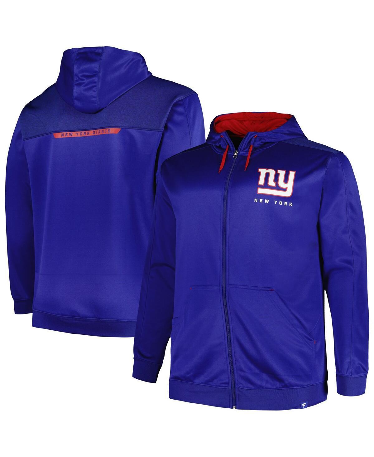 Mens Profile Royal New York Giants Big & Tall Defender Full-Zip Hoodie Product Image