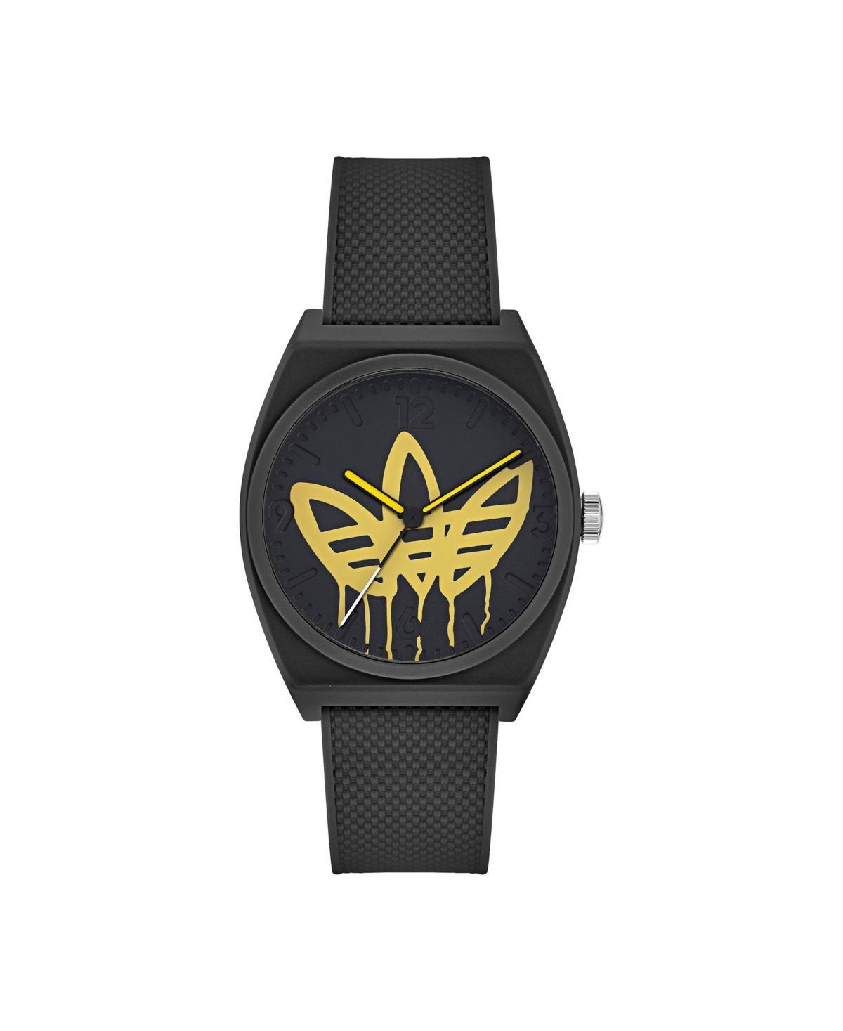 adidas Unisex Three Hand Project Two Black Resin Strap Watch 38mm Product Image