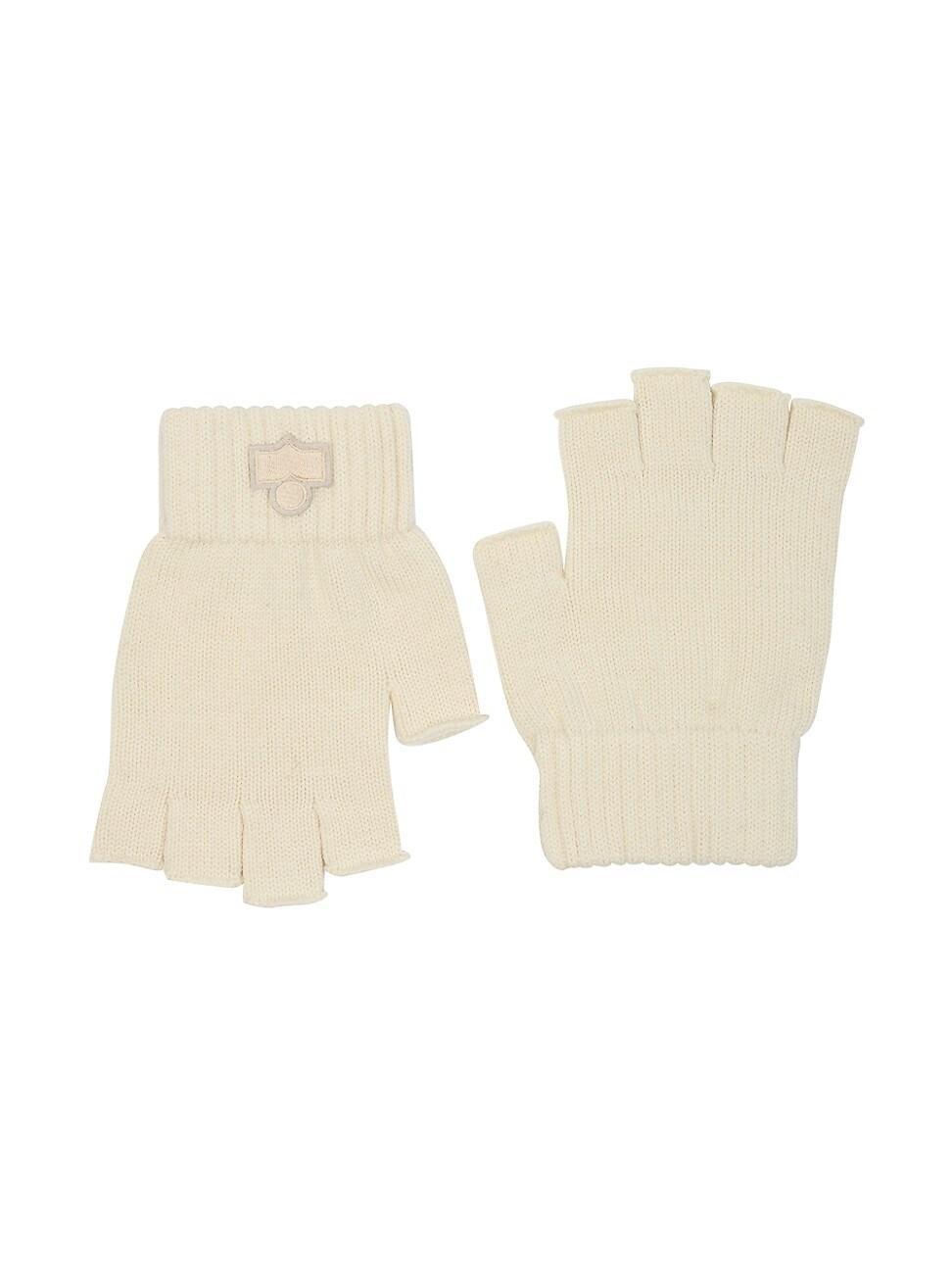 Womens Blaise Logo Appliqu Wool Fingerless Gloves Product Image