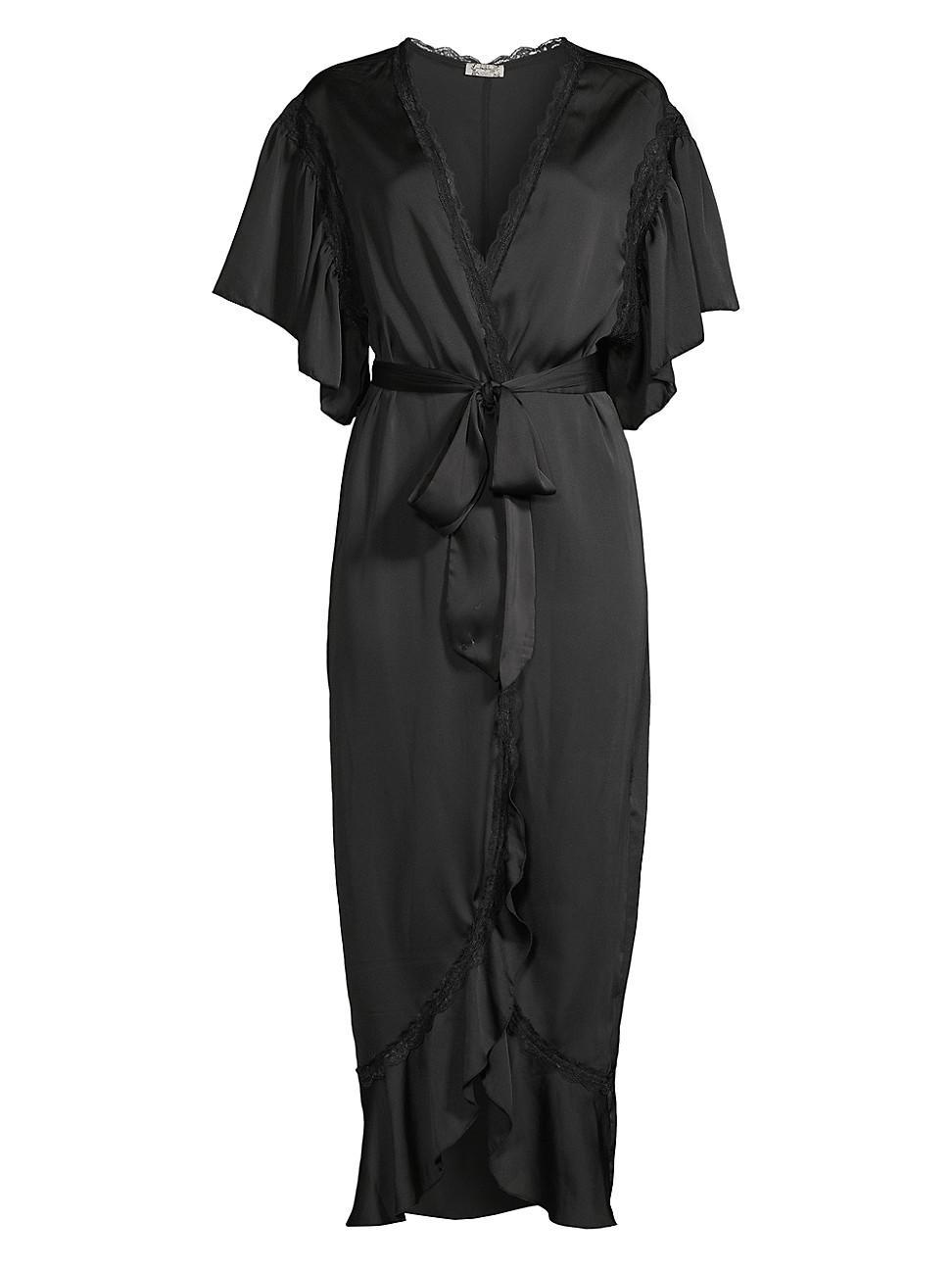 Womens Moonbeams Satin Robe Product Image