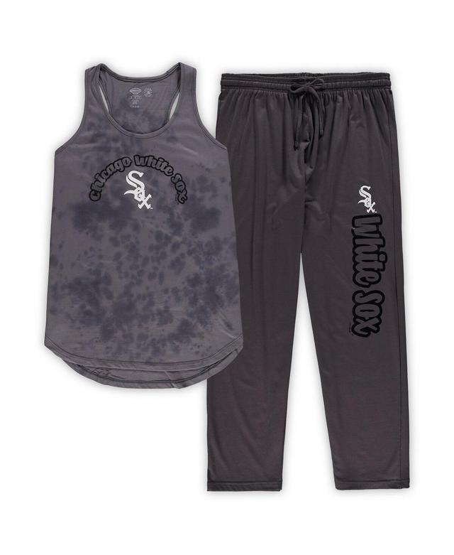 Womens Concepts Sport Charcoal Chicago White Sox Plus Size Jersey Tank Top & Pants Sleep Set Product Image