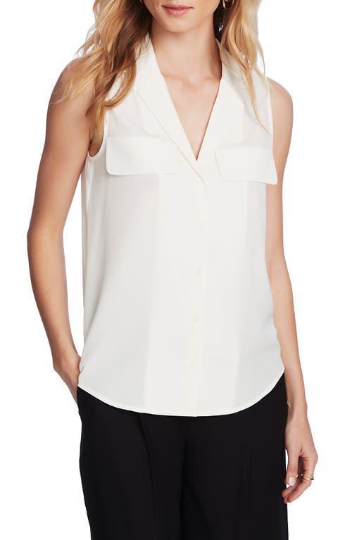 Court & Rowe Womens Sleeveless Button-Down Blouse Product Image