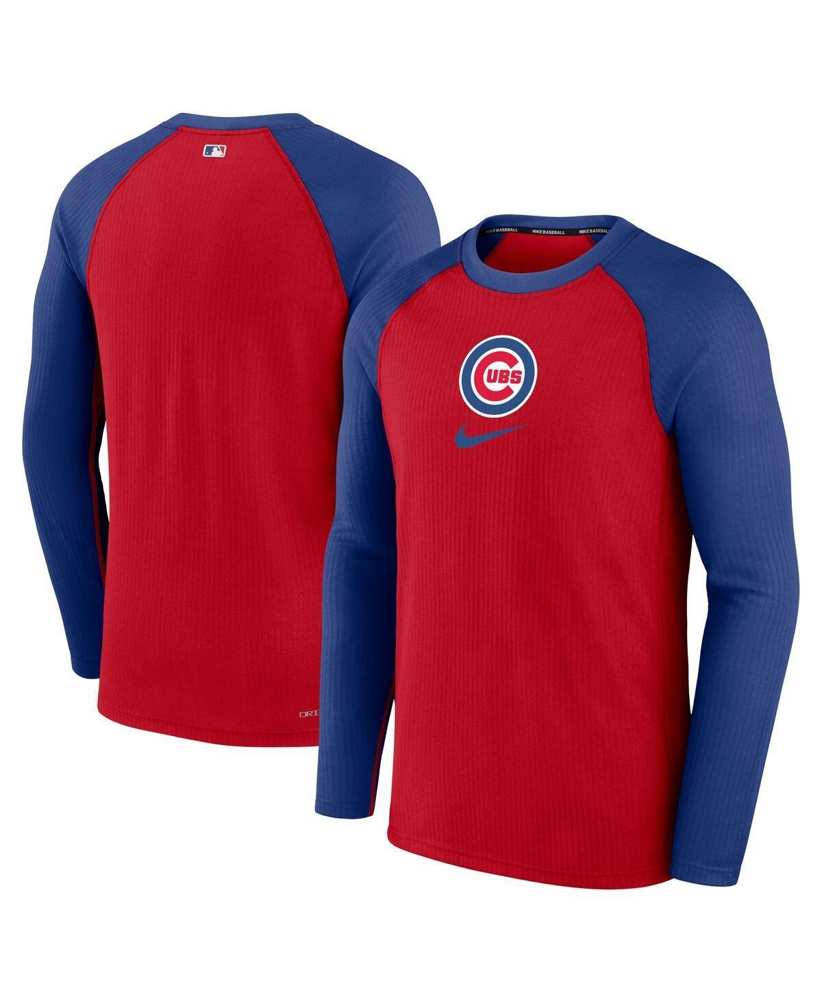 Mens Nike Red Chicago Cubs Authentic Collection Game Raglan Performance Long Sleeve T-Shirt Product Image