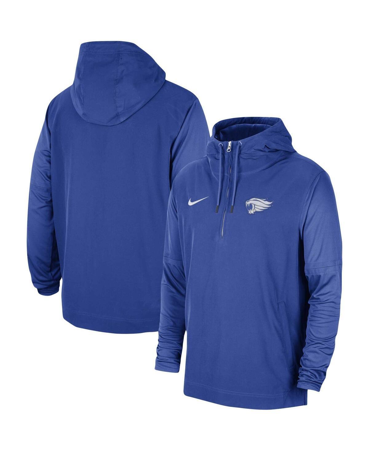 Mens Nike Purple LSU Tigers 2023 Sideline Player Quarter-Zip Hoodie Jacket Product Image