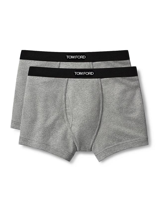 Mens 2-Pack Stretch-Cotton Logo Boxer Briefs Product Image