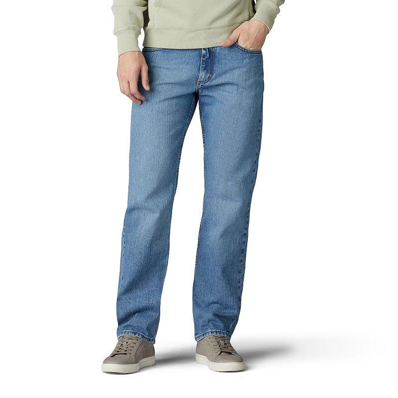 Mens Lee Regular Fit Straight Leg Jeans Vintage Grey Product Image