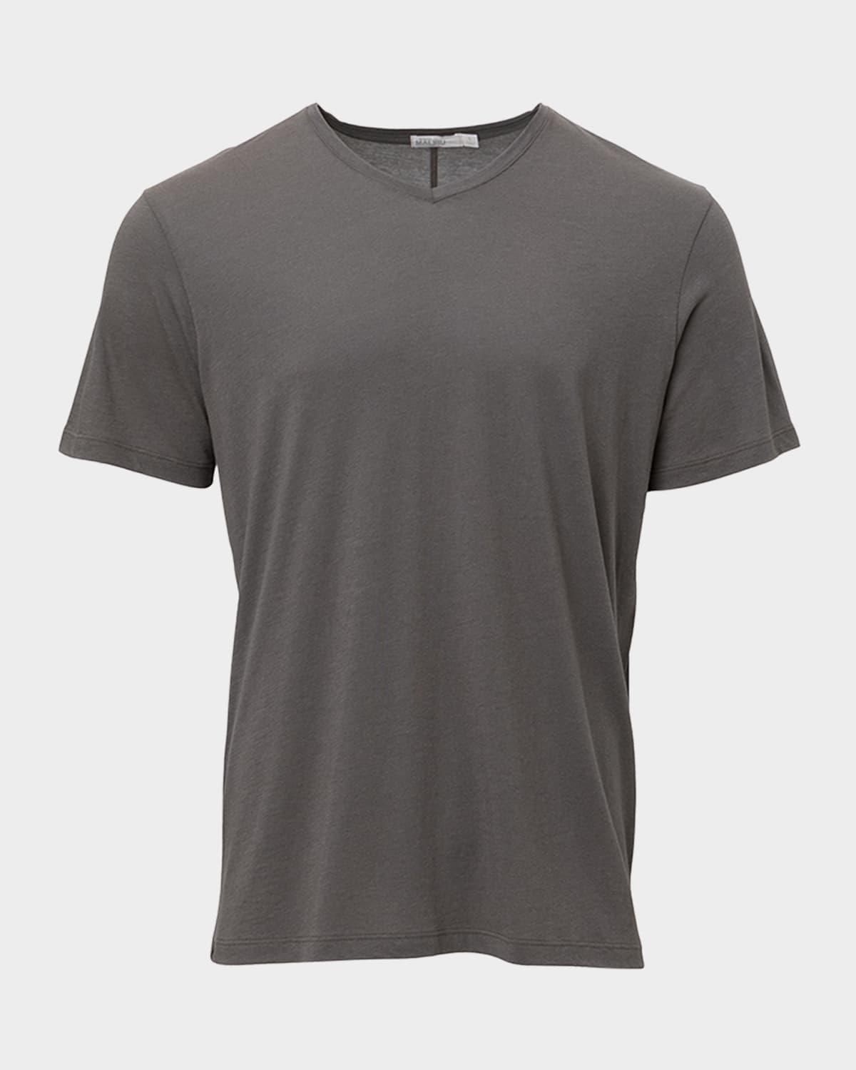 Mens Malibu Collection Cotton Modal V-Neck T-Shirt Product Image