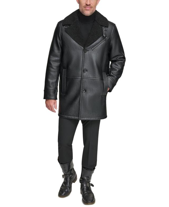 Marc New York Mens Condore Faux-Shearling Top Coat Product Image