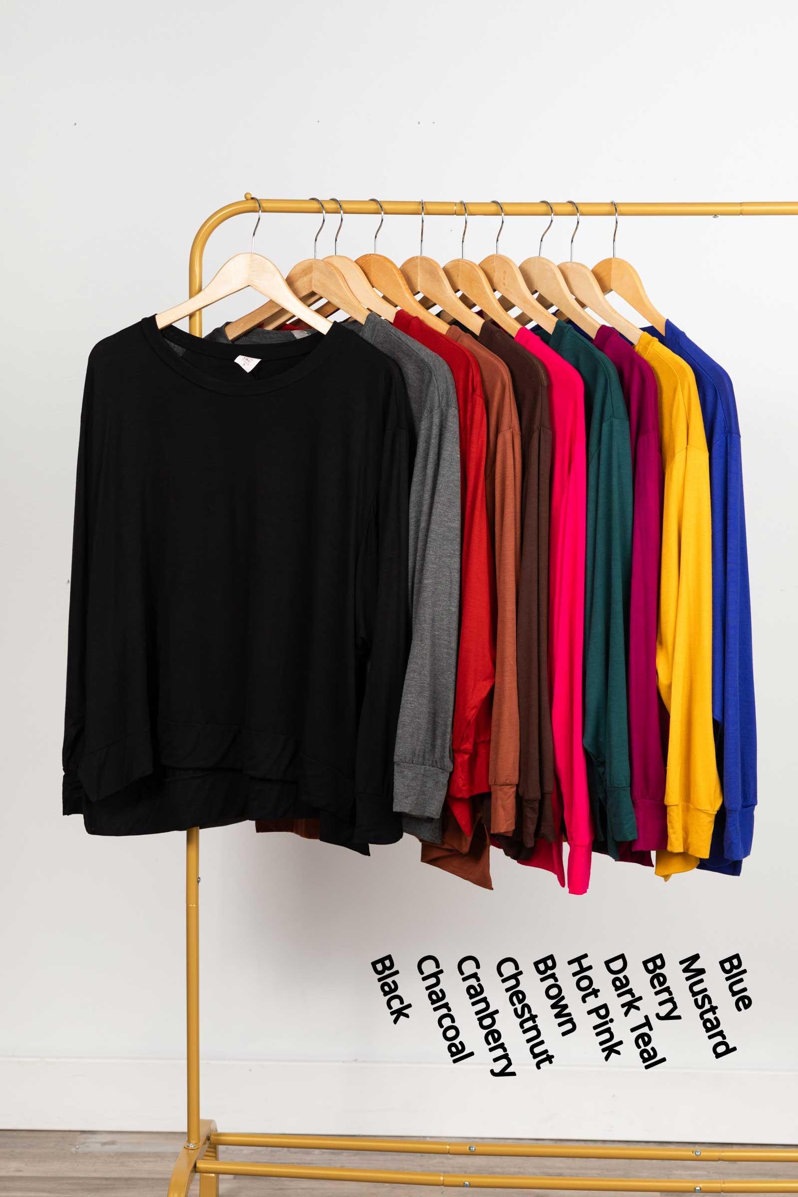 Super Soft Basic Dolman Sleeve Top Product Image