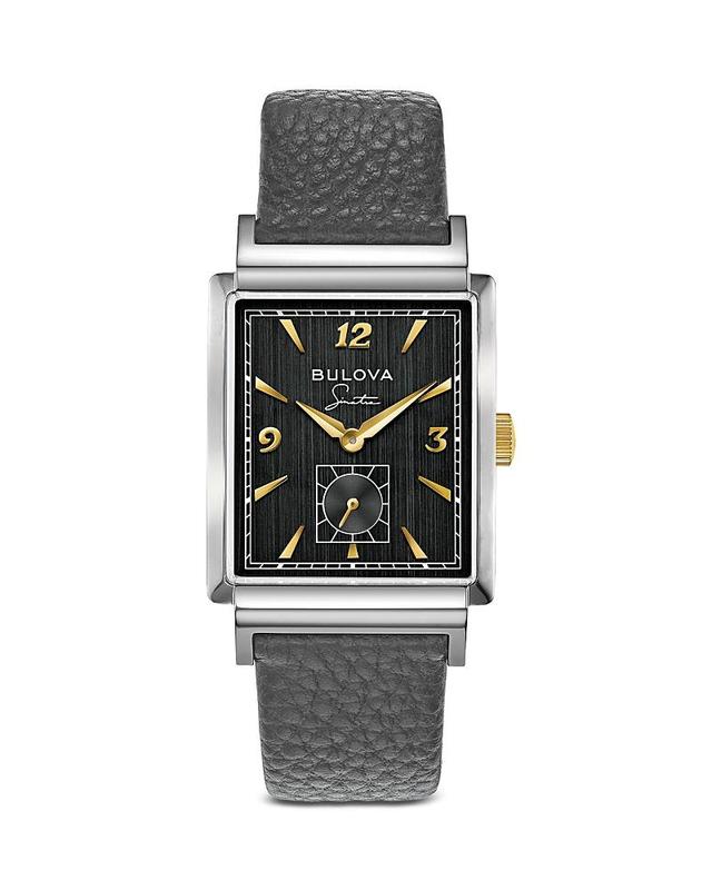 BULOVA Frank Sinatra My Way Leather Strap Watch, 29.5mm Product Image