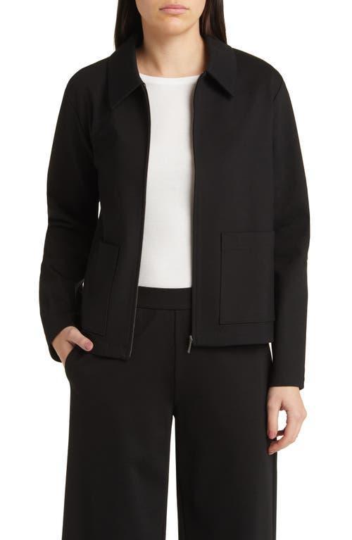 Zip-Front Washable Flex Ponte Jacket Product Image