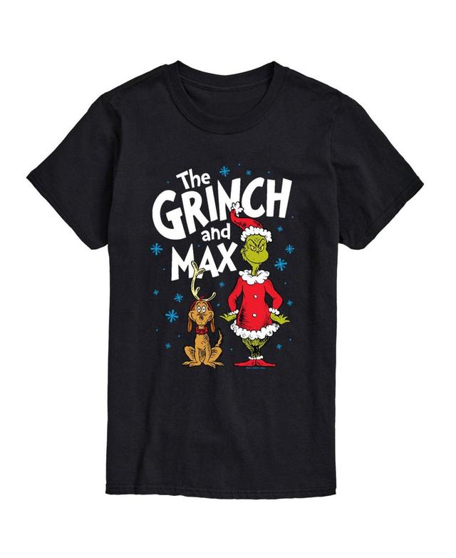 Big & Tall Grinch The And Max Tee, Mens Black Product Image