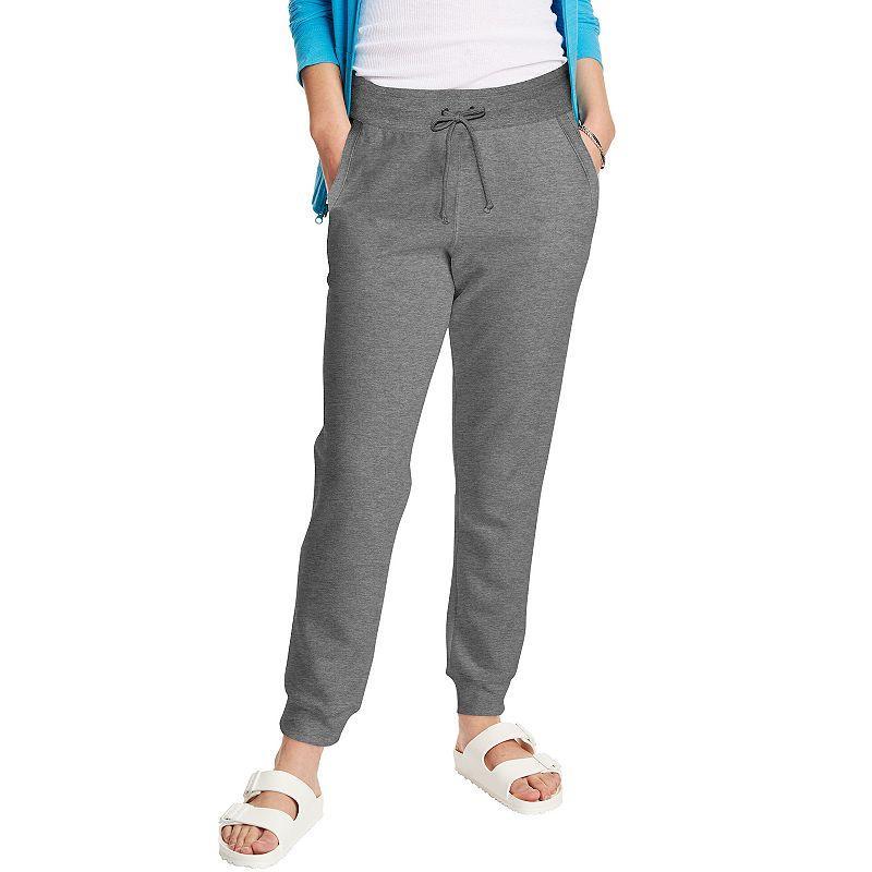 Womens Hanes French-Terry Joggers Blue Product Image