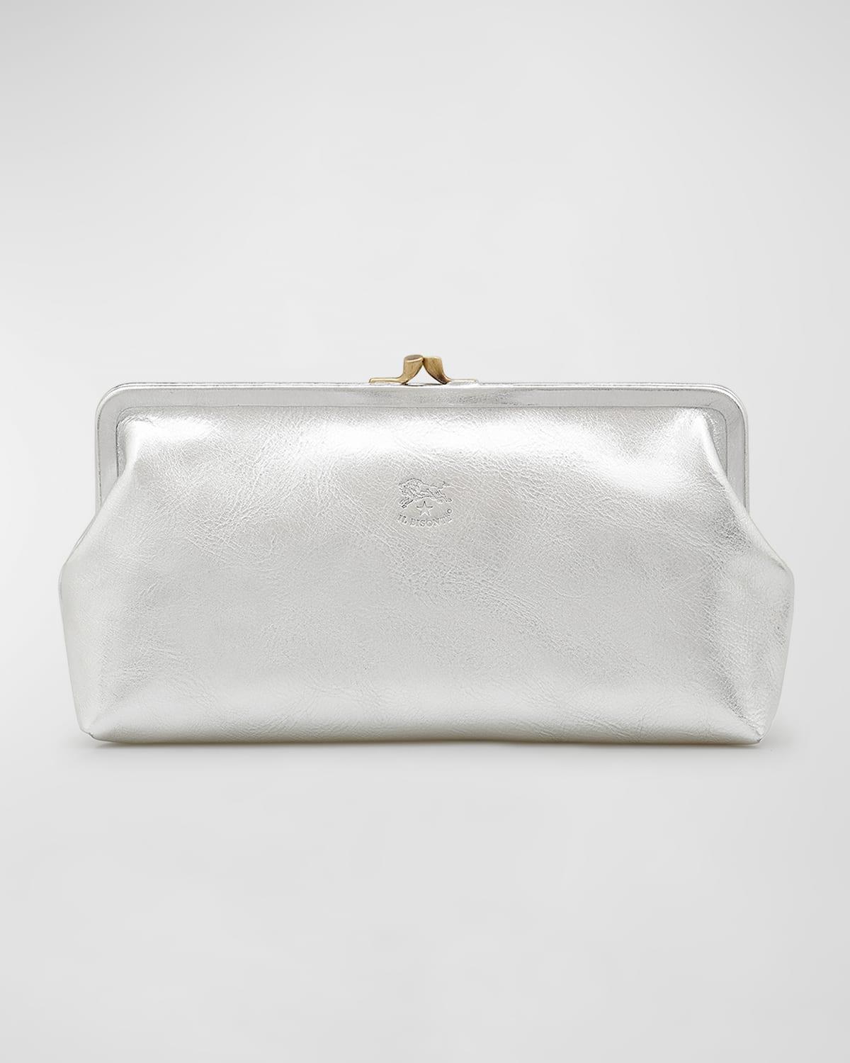 Womens Manuela Leather Clutch Product Image