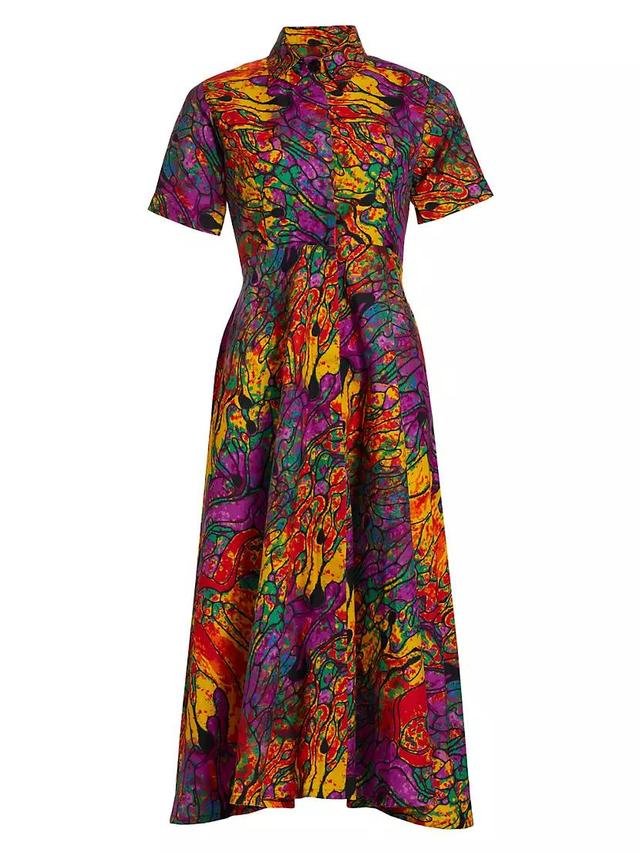 Feyi Printed Cotton Midi-Dress Product Image