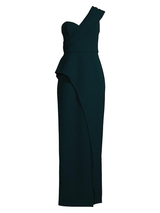 Womens Bonded Crepe Column Gown Product Image