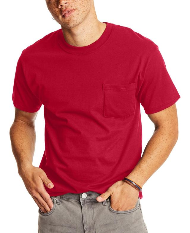 Hanes Beefy-T Unisex Pocket T-Shirt, Value 2-Pack Deep Royal 3XL Product Image