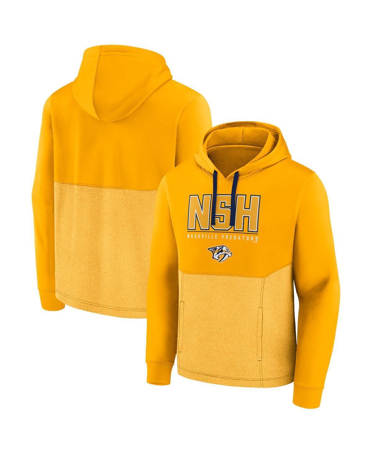 Mens Fanatics Branded Gold Nashville Predators Successful Tri-Blend Pullover Hoodie Product Image