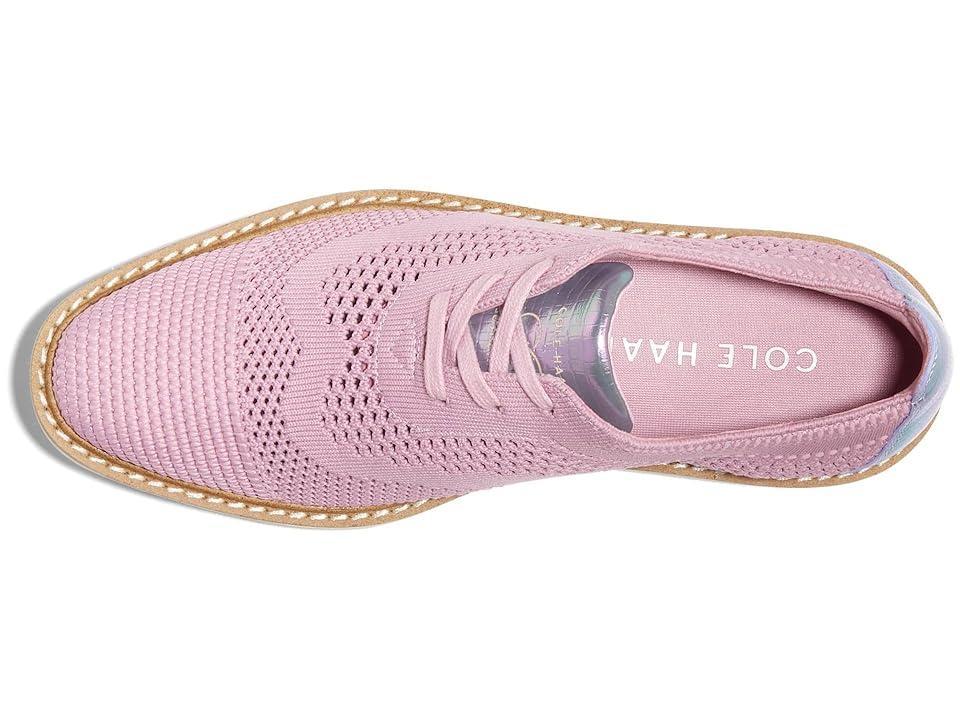 Cole Haan Originalgrand Platform Stitchlite Oxford (Mauve Shadows Knit/Halogram/Ivory) Women's Flat Shoes Product Image