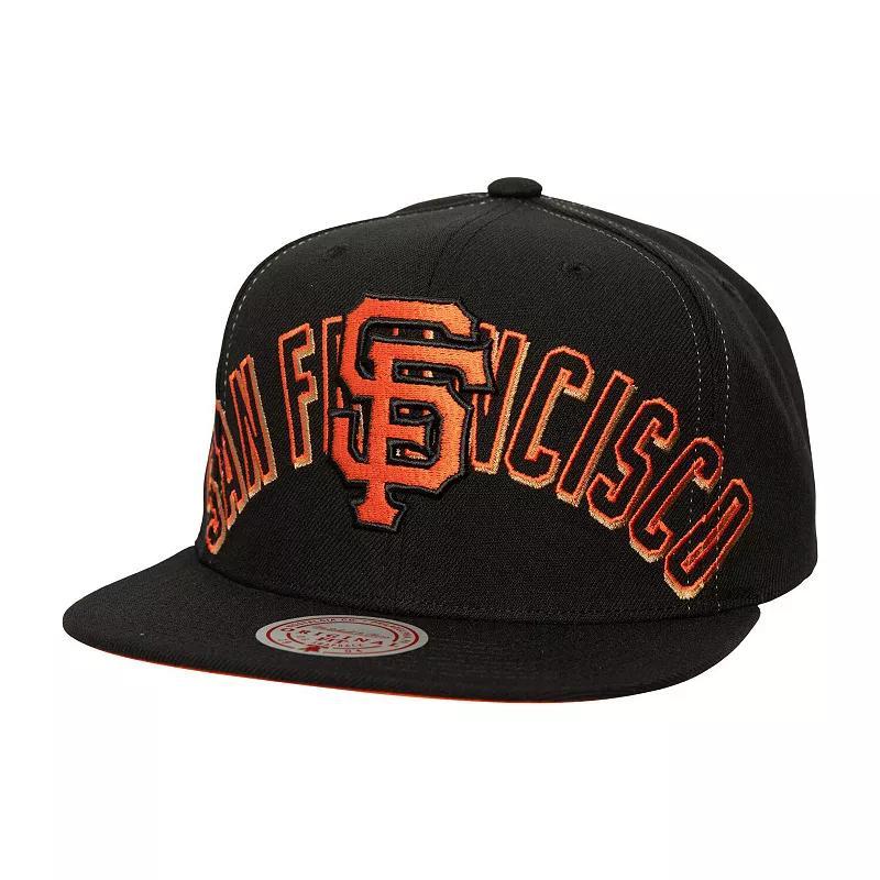 Mens Mitchell & Ness San Francisco Giants Full Frontal Snapback Hat Product Image