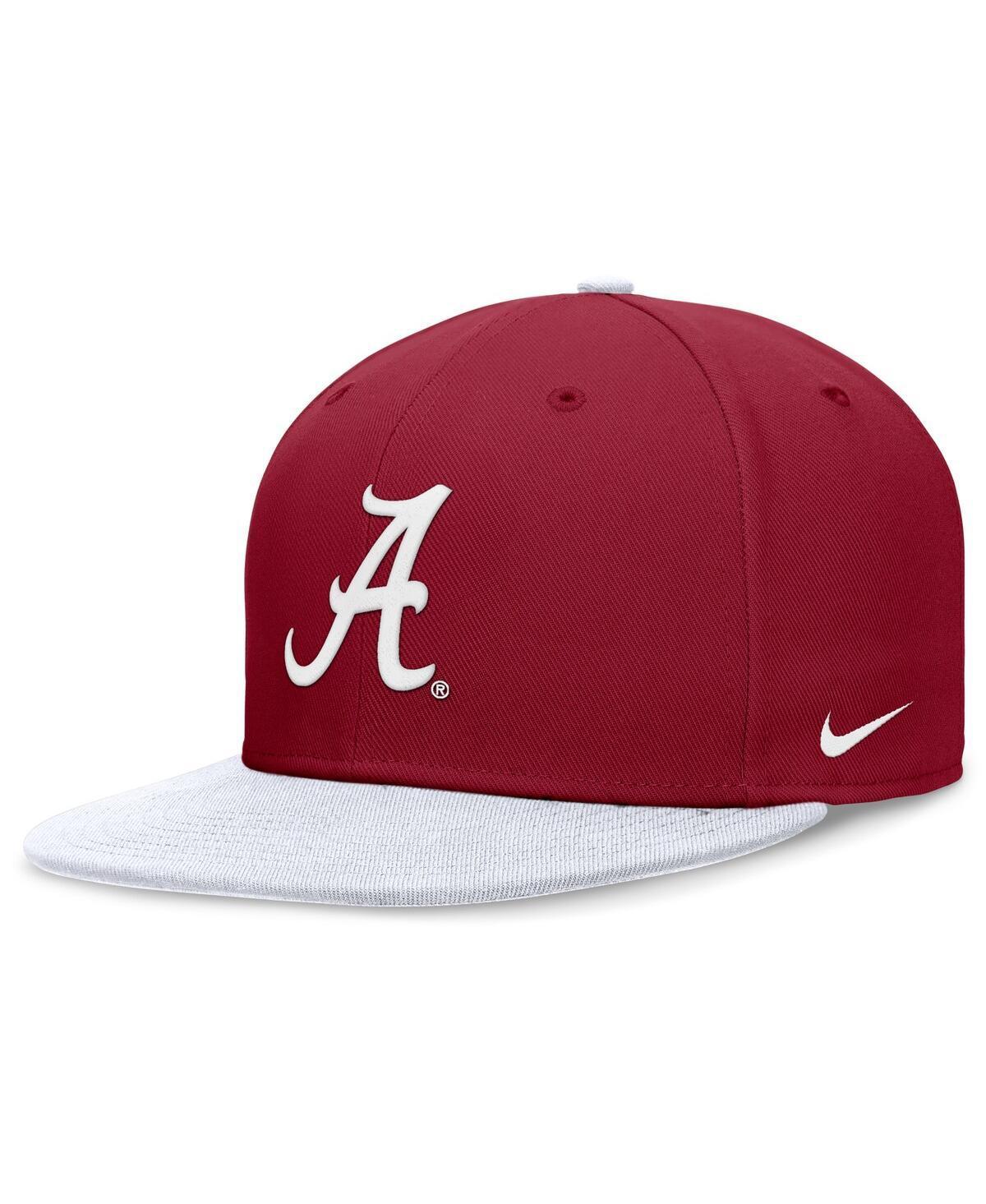 Nike Mens Crimson Alabama Crimson Tide Performance Fitted Hat - Crimson, White Product Image