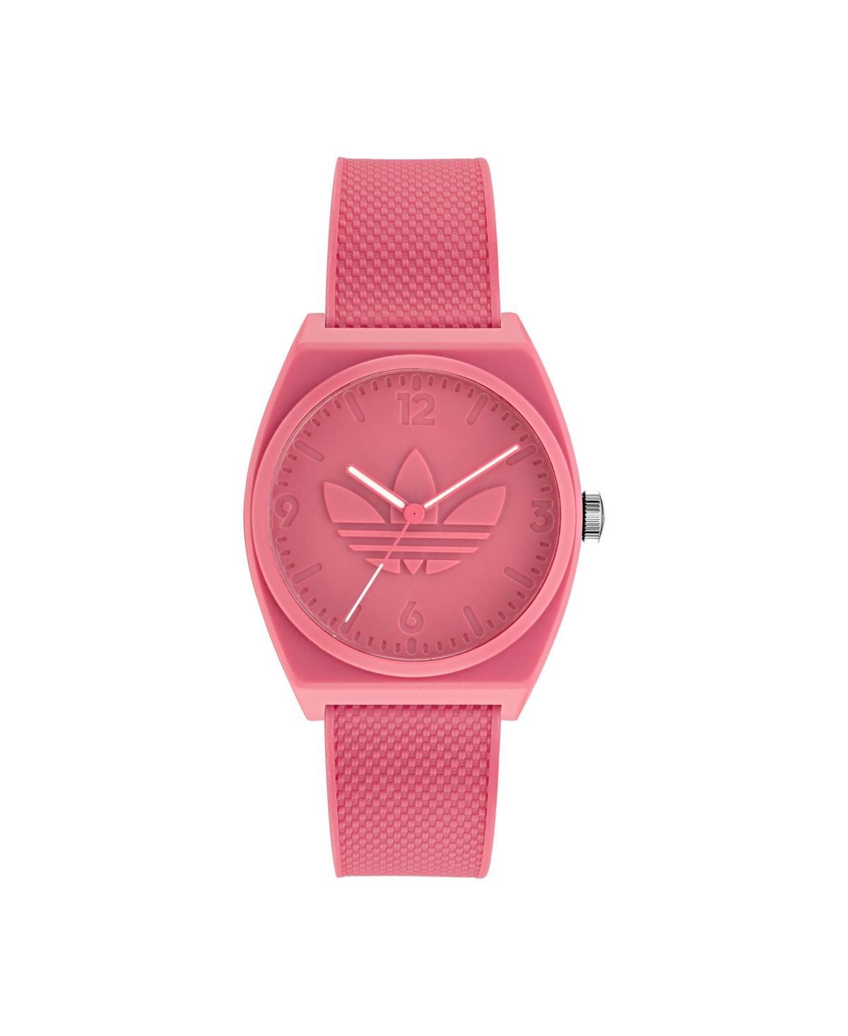 adidas Unisex Three Hand Project Two Pink Resin Strap Watch 38mm Product Image