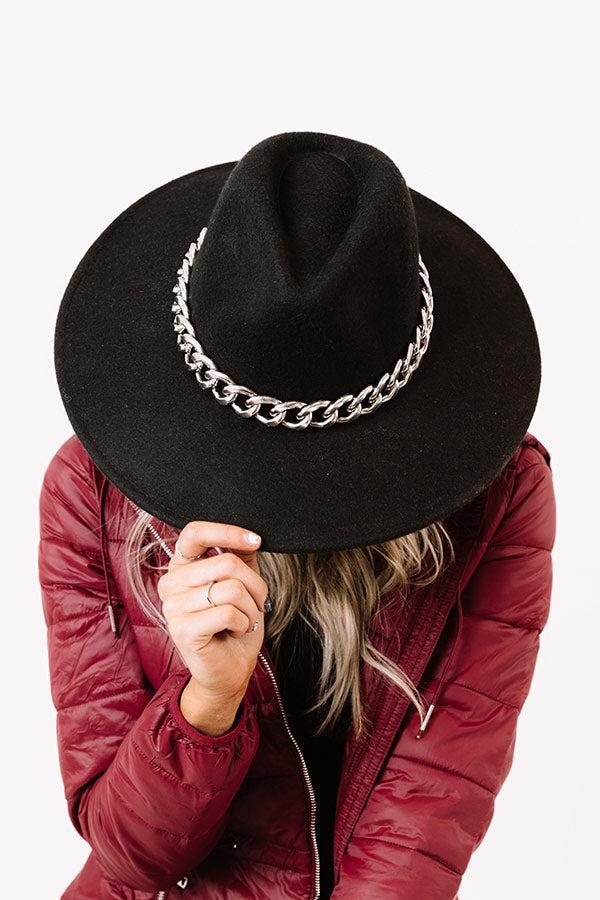 Bonjour Brunch Felt Fedora In Black Product Image