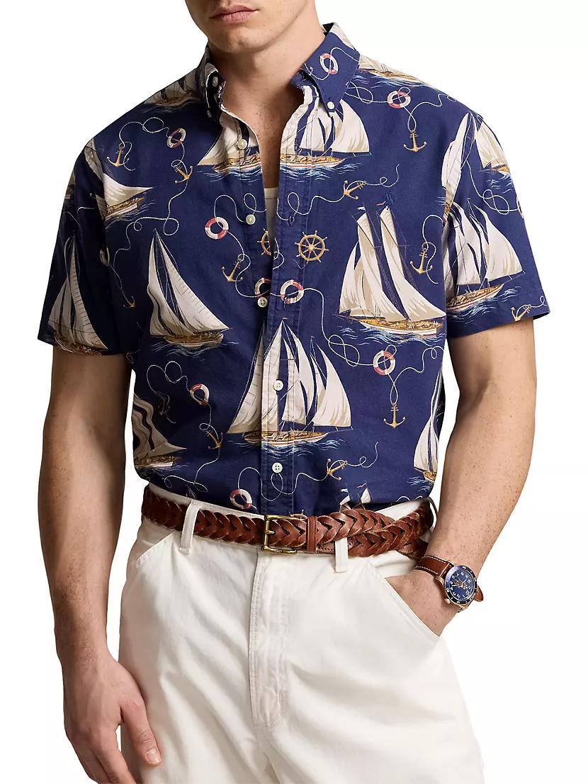 Classic Oxford Short-Sleeve Sport Shirt Product Image