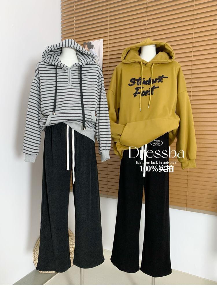 Half Zip Striped Hoodie product image