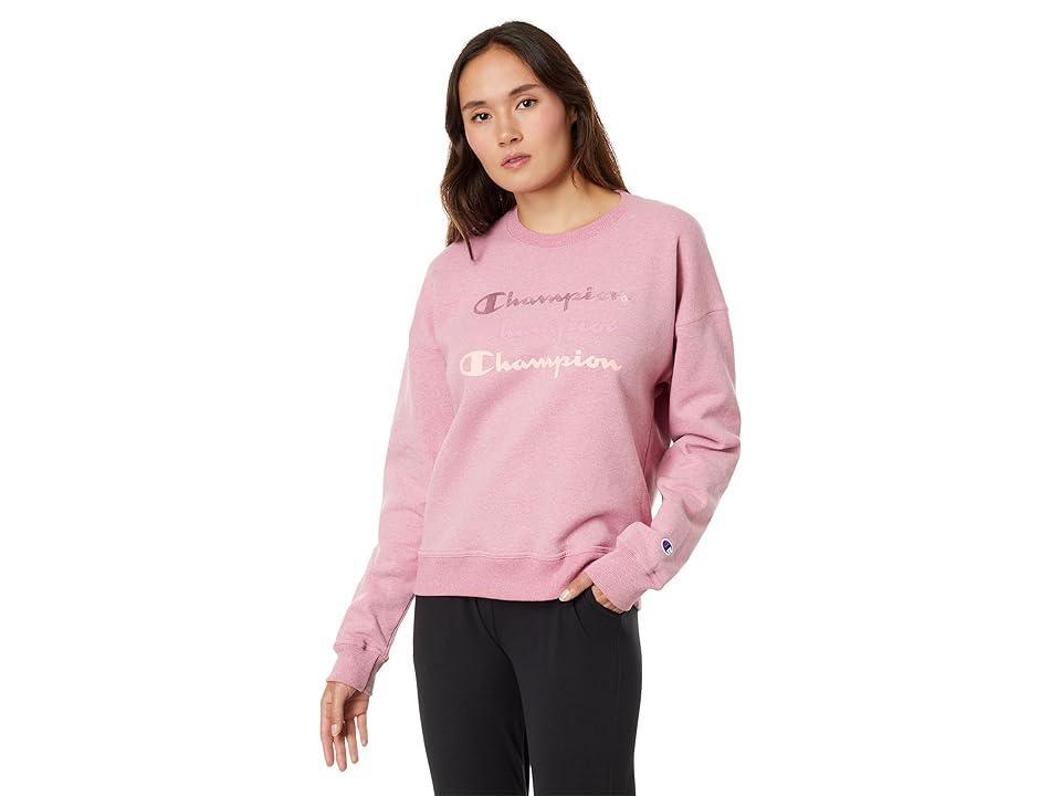 Womens Champion Powerblend Relaxed Crewneck Sweatshirt Product Image