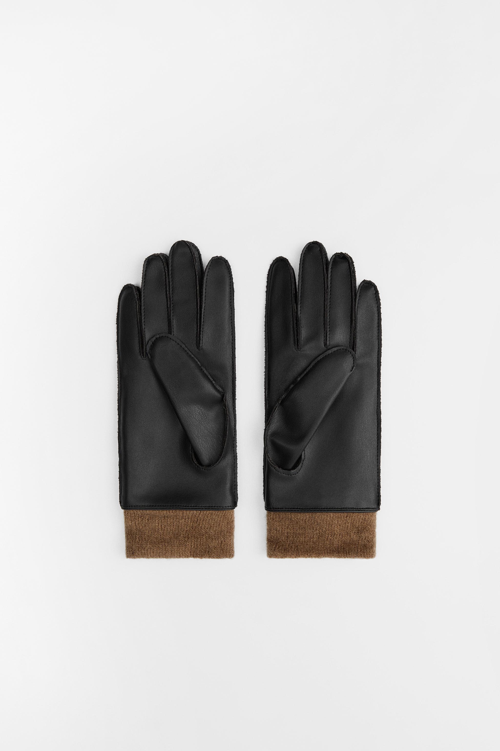 FAUX LEATHER SHORT GLOVES Product Image