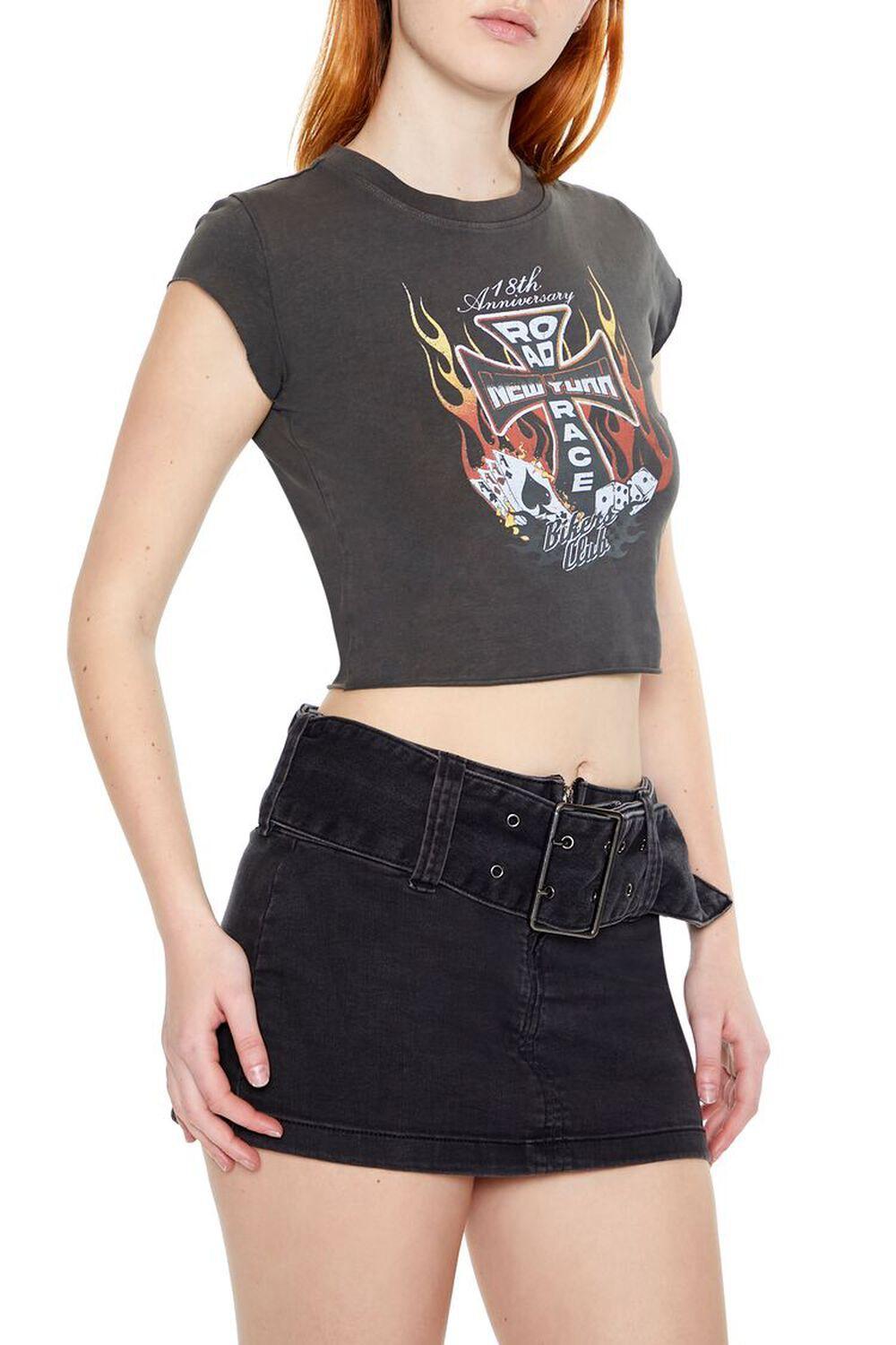 Bikers Club Graphic Cropped Tee | Forever 21 Product Image