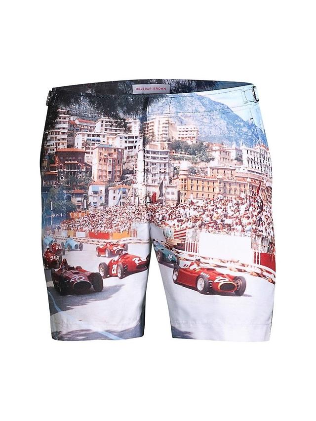 Mens Bulldog Photographic Swim Trunks Product Image