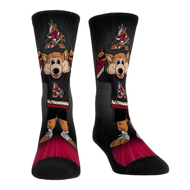 Mens and Womens Rock Em Socks Arizona Coyotes Mascot Pump Up Crew Socks Product Image