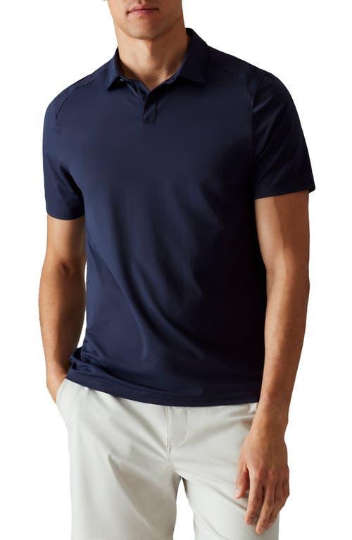 RHONE Delta Pique Solid Short Sleeve Polo Shirt Product Image