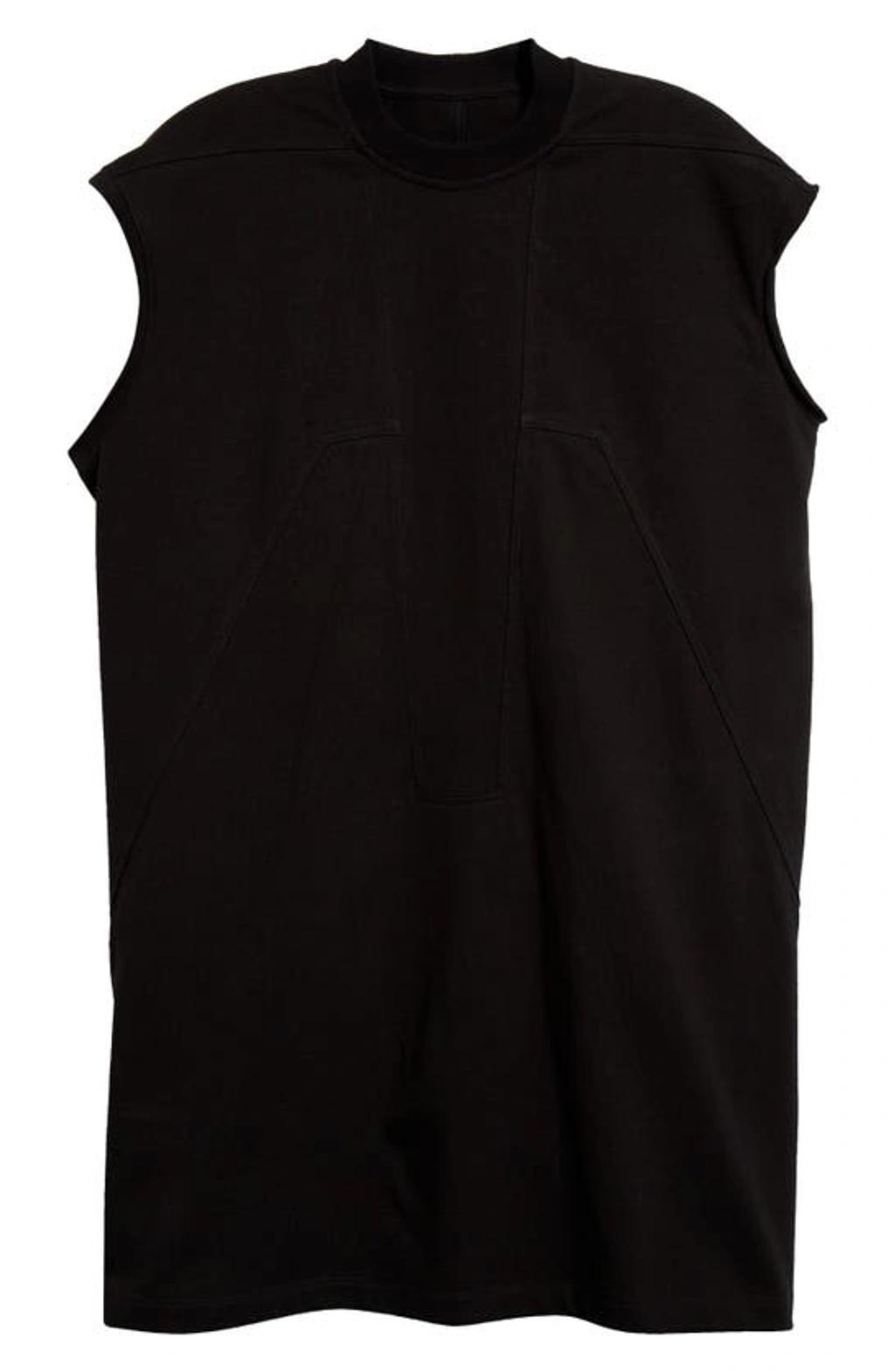 RICK OWENS Splintered Tarp T Pearl T-shirt In Black Product Image